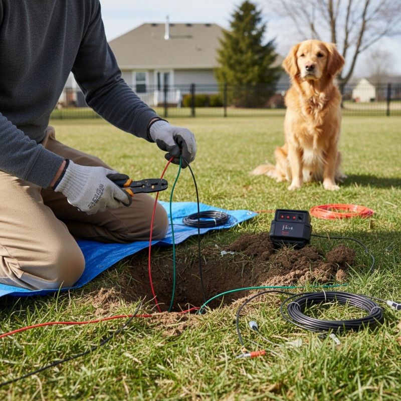 Local Pet Fence Installation pros at work
